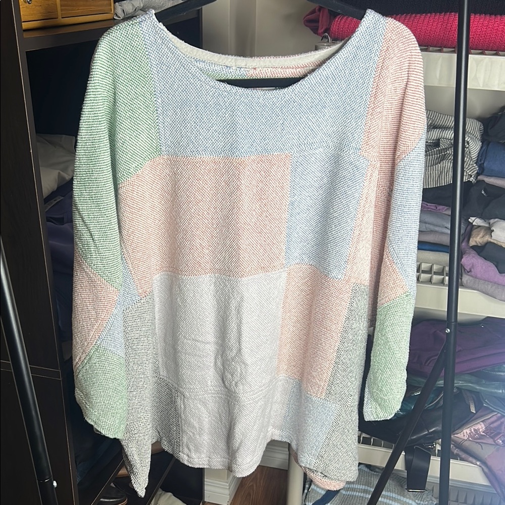 Jamie + The Jones cotton patchwork t sweater